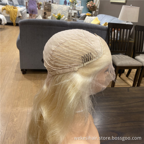 wholesale lace closure wigs bob blonde 613 100% virgin remy human hair lace front wig with closure,bob deep curly lace front wig
